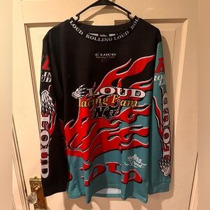 Rolling Loud Racing Team Men's Jersey - Black and Red